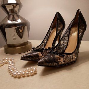 Kate Spade Lace Patent Pumps Size 6.5US